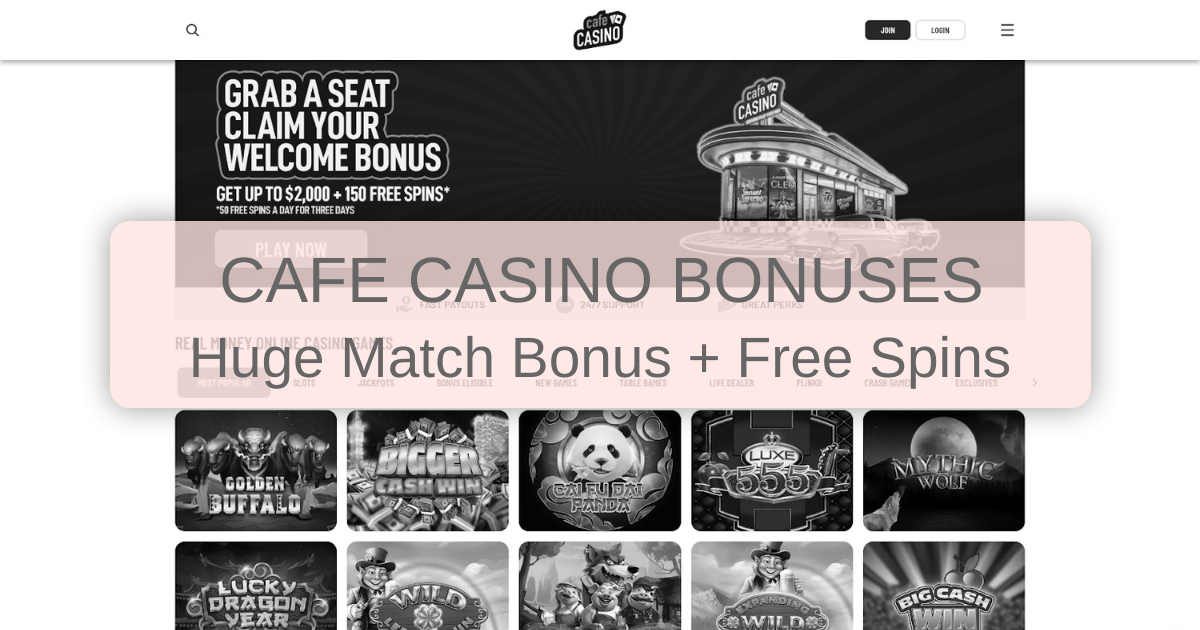 Cafe Casino Bonuses 2026: Best Deals for US Players | Verified